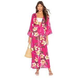 Revolve Lovewave Hallie Maxi Robe Kimono Cover Up Duster In Pixie